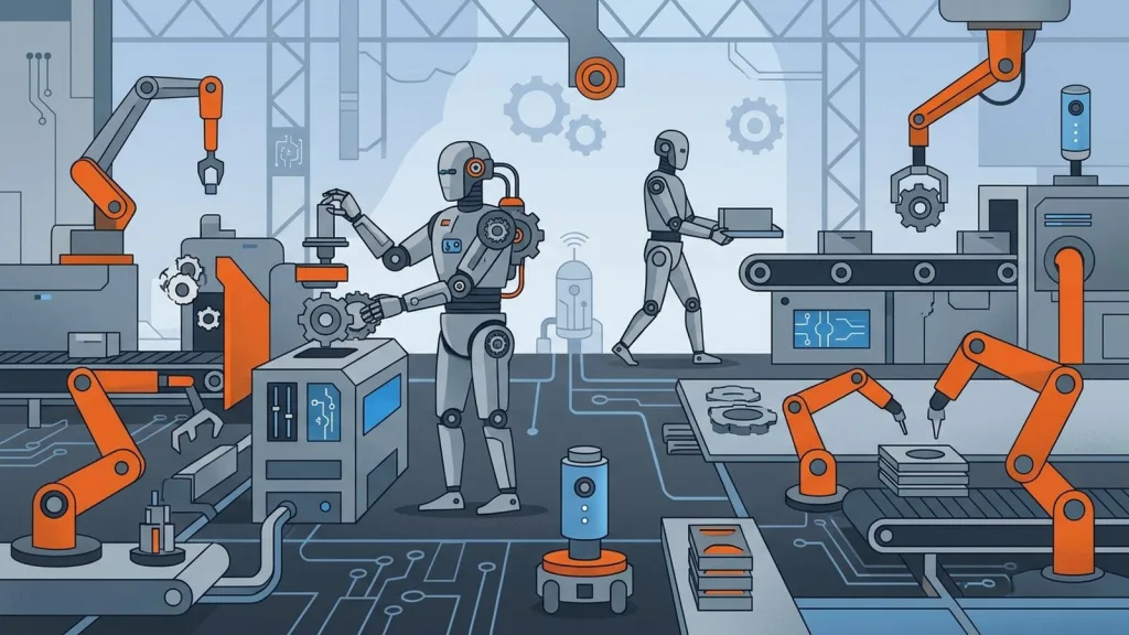 人形機器人與智慧製造概念掀熱潮 傳動件及端側 AI 硬體供應鏈備受注目